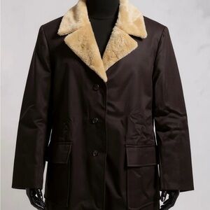 Vintage Men’s Faux Fur Lined Winter Coat